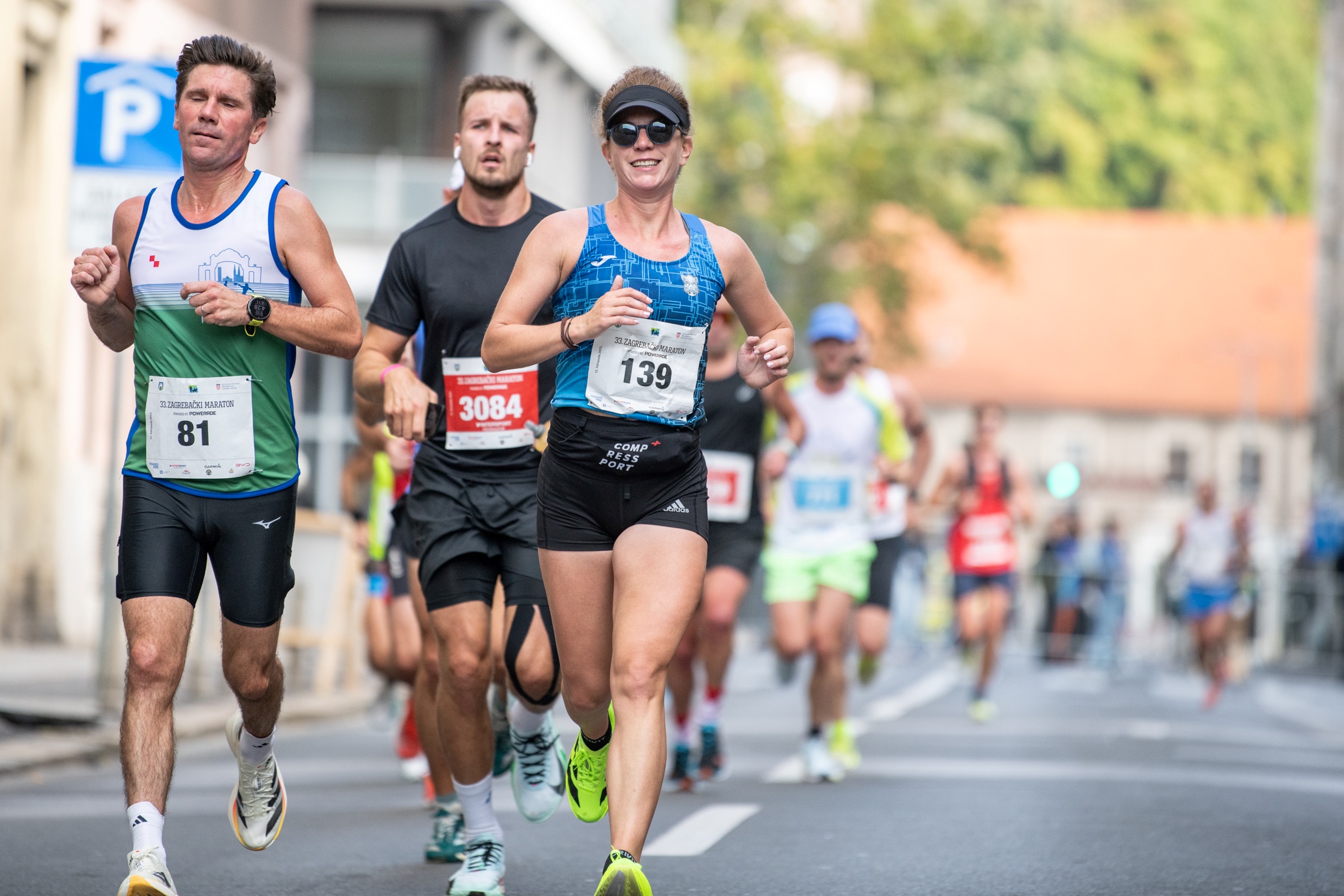 Zagreb Marathon runners